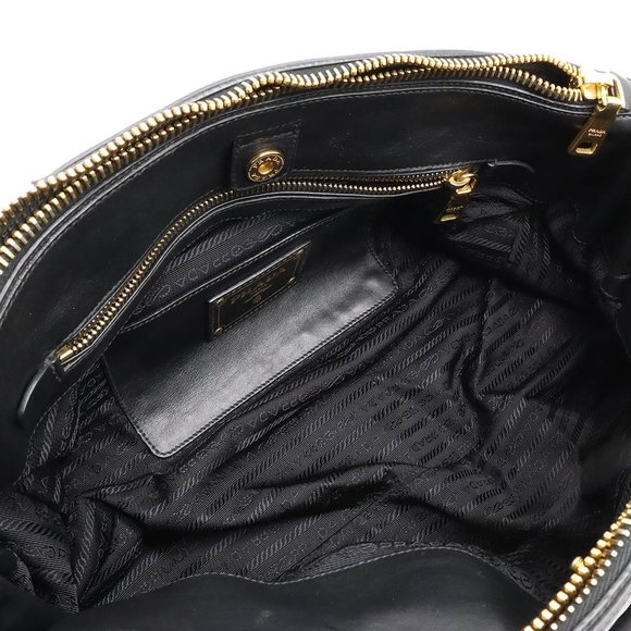 PRADA BN2324 Women's Leather Shoulder Bag,Tote Bag Black,Nero - Picture 5 of 8